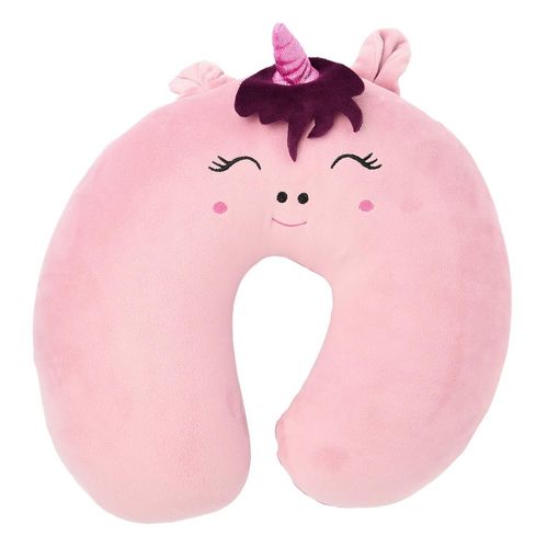 2-in-1 Nackenkissen mit Einhorn-Plüschtier