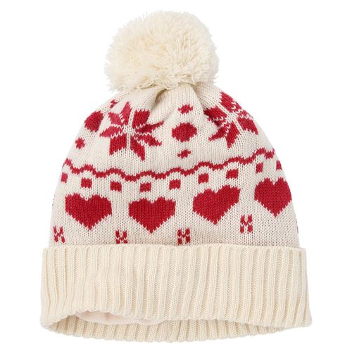 Damen Mütze mit Bommel