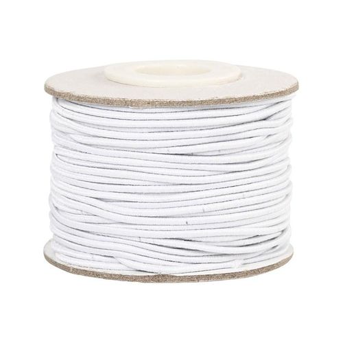 Creativ Company Elastic Thickness 1mm White 25m