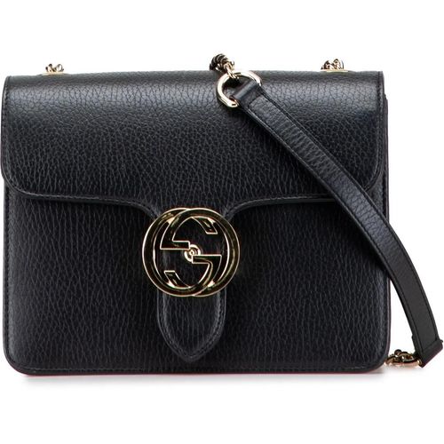 Gucci Hobo Bags - Small Dollar Calfskin Interlocking G Crossbody - Gr. unisize - in Schwarz - für Damen Image