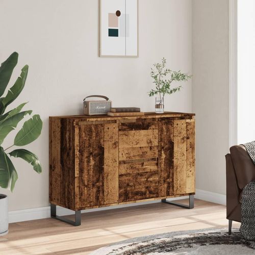 CLORIS Sideboard Altholz-Optik 104x35x70 cm Holzwerkstoff - Badspiegel 857266