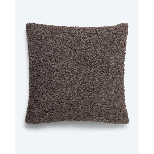 Kissen mit Teddy- / Nubukleder-Optik