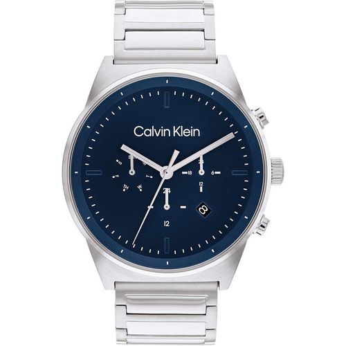 Chronograph Calvin Klein Versilbert/Stahl Kollektion Sculptural - mann