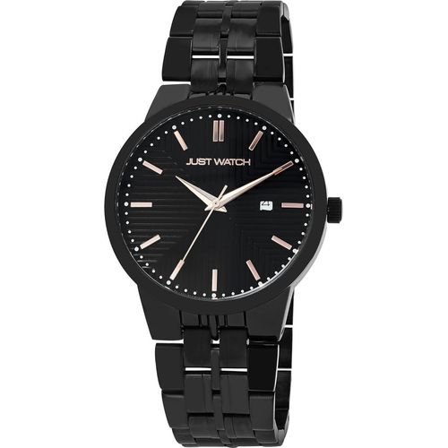 Watch For Herren mit Edelstahlarmband, Datumsanzeige 22 cm lang 24 mm breit 42 mm Geschenkidee für Männer Zuverlässiges Quarzuhrwerk
