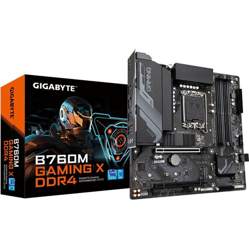 Gigabyte B760M GAMING X DDR4 - Intel - LGA 1700 - Intel® Celeron® - Intel® Core™ i3 - Intel® Core™ i5 - Intel® Core™ i7 - Intel® Core™ i9,... - LGA 1700 - DDR4-SDRAM - 128 GB