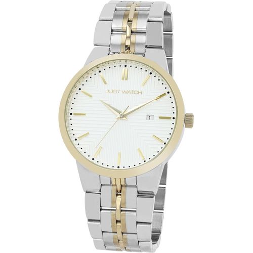 Watch For Herren mit Edelstahlarmband, Datumsanzeige 22 cm lang 24 mm breit 42 mm Geschenkidee für Männer Zuverlässiges Quarzuhrwerk