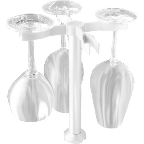 Küchenregal RUCO, silber (silberfarben), Aluminium, Regale, Gläserhalter für die Spülmaschine, Aluminium, für 4 Gläser