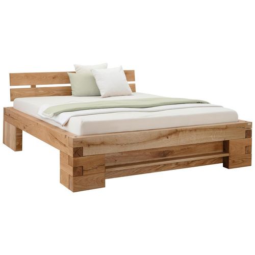Linea Natura Bett , Eiche , Holz , Eiche , massiv , 180x200 cm , Schlafzimmer, Betten, Doppelbetten
