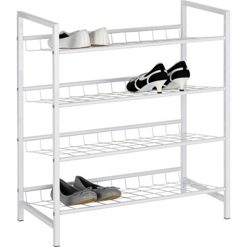 Boxxx Schuhregal , Weiß , Metall , 63x70x30 cm , Garderobe, Schuhaufbewahrung, Schuhregale