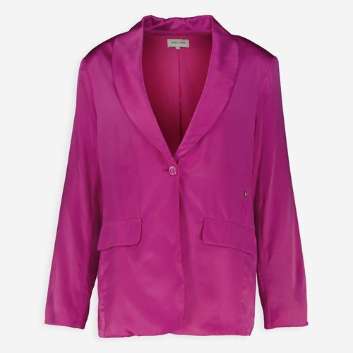 Pinker Blazer aus Seidenmischung