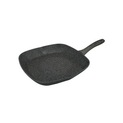 Grillpfanne in Schwarz 28x28 cm Bratpfanne geeignet