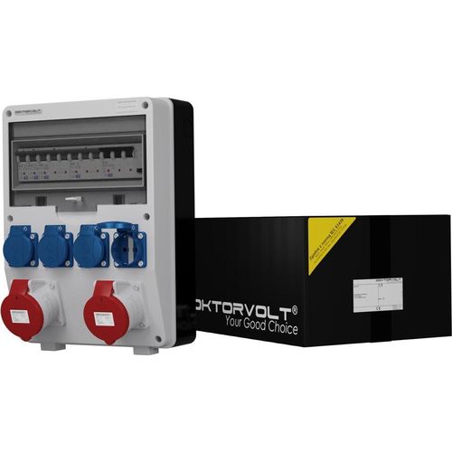 Stromverteiler TD-S/FI 2x32A 4x230 Baustromverteiler Doktorvolt 2190