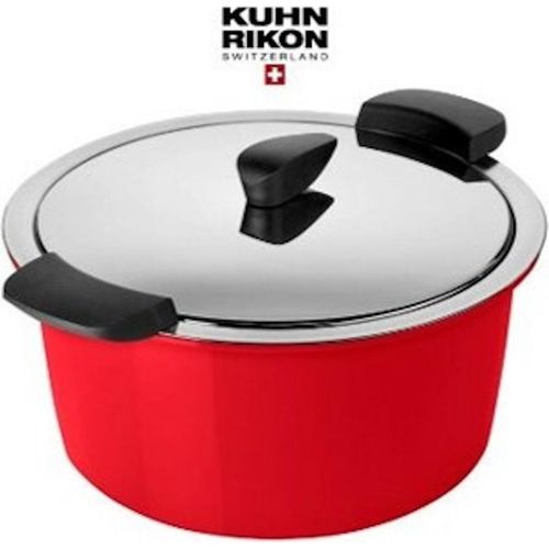 Kuhn Rikon HOTPAN Servier Kasserolle 3,0 L/Ø 22 cm in Rot