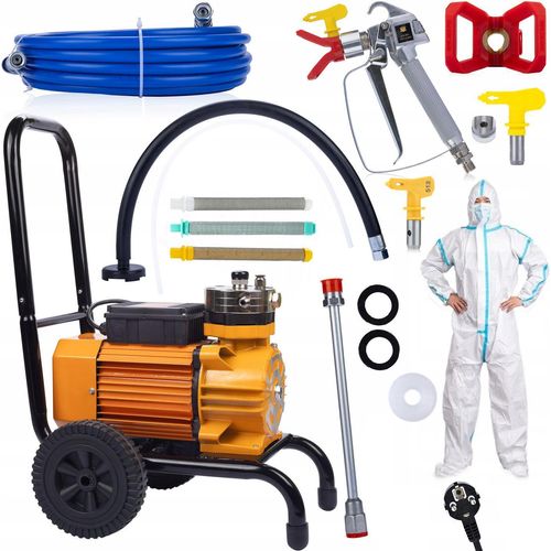Rosfix Set Rosfix Strong Blue Storm SBS03 3500W 22MPA 18L/min Lackiergerät + 2x Dichtung + Düse 513 + Filter 30,60,100 + Overall
