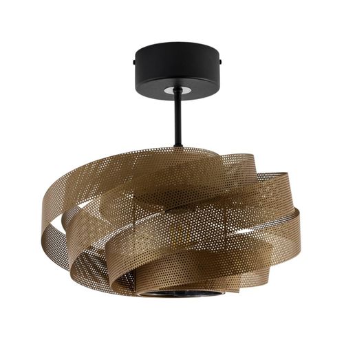 Deckenleuchte Vento, schwarz/gold, Metall, Ø 40 cm, E27