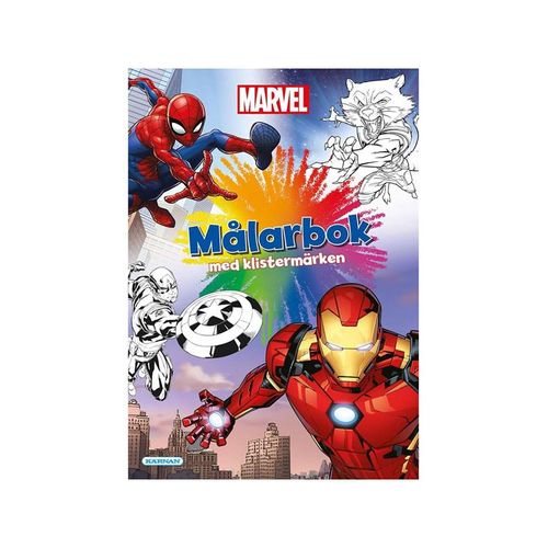 Marvel Målarbok med klistermärken