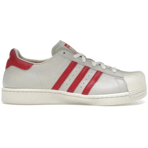 Adidas Low-Top Sneaker - adidas Superstar Modified AVAVAV Crystal White Red - Gr. 41_1_3 - in Weiß - für Damen Image