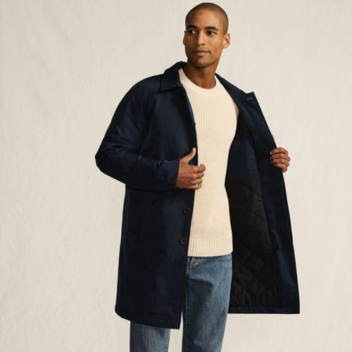 Kurzmantel, Herren,  Blau, Polyester, by Lands' End