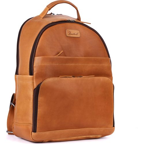 Benthill Rucksack Echt Leder - Kurierrucksack Fahrradrucksack Trekkingrucksack - Damen Herren Rucksack - Lederrucksack