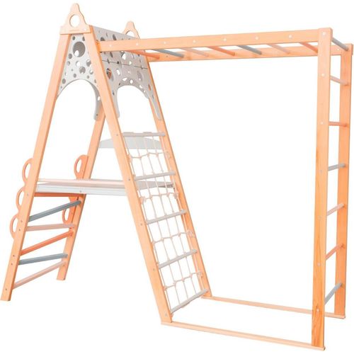 Klettergerüste Home Spielplatz - Holz-pastell