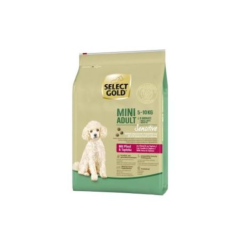 SELECT GOLD Sensitive Trockenfutter Hund Mini Pferd mit Tapioka 4 kg