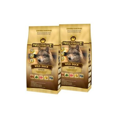 WOLFSBLUT Wild Duck Senior Entenfleisch mit Kartoffel 2x2 kg