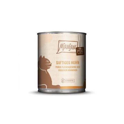 MjAMjAM Nassfutter Katze Adult, Purer Fleischgenuss 6x800 g Huhn