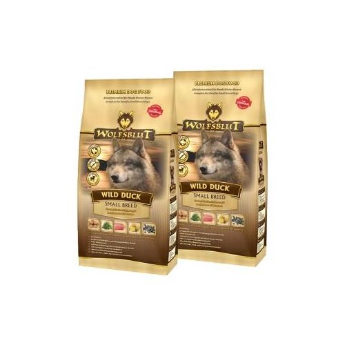WOLFSBLUT Small Breed Wild Duck Entenfleisch mit Kartoffel 2x2 kg