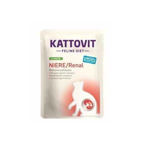 KATTOVIT Feline Diet Nassfutter Katze Niere/Renal Adult Pute 96x85 g