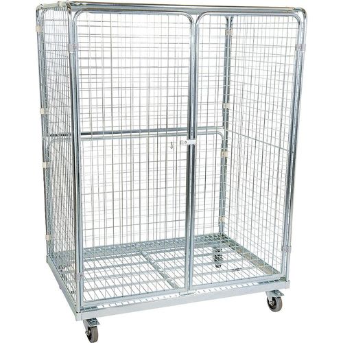 Stahlrollbehälter, 5-seitig mit Flügeltüren, BxT 1350 x 950 mm kaiserkraft Image