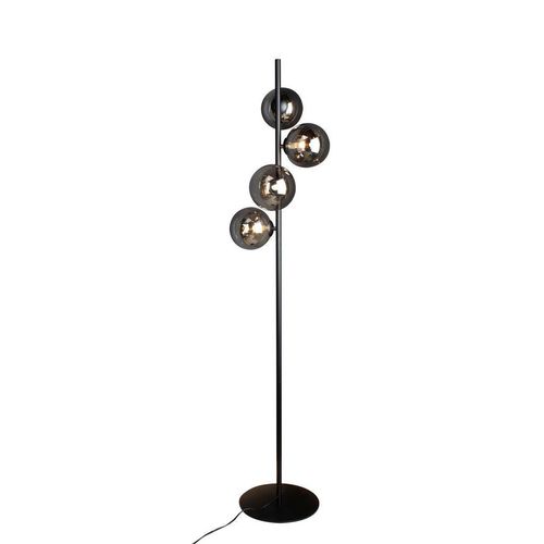 Stehleuchte Nero , Schwarz , Glas , Kugel,Kugel , 160 cm , Lampen & Leuchten, Innenbeleuchtung, Stehlampen, Stehlampen