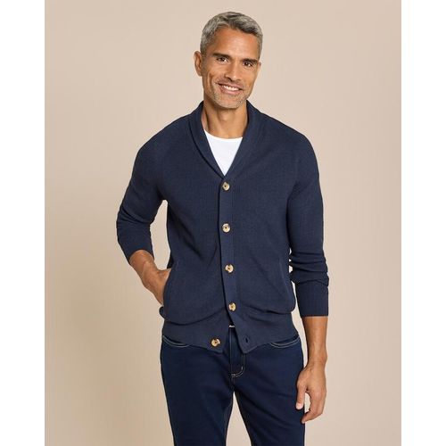 Strickjacke mit Schalkragen