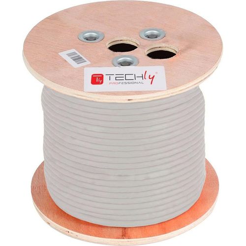 Techly Itp-c6a-fls305 Cat6a-netzwerkkabel 305 M One Size