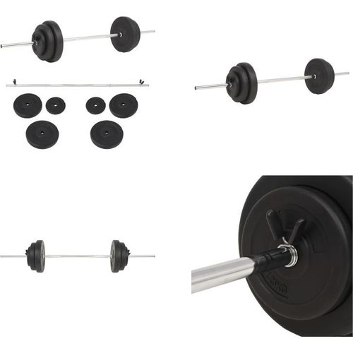 vidaXL Langhantel Set 30 kg - Langhantel - Langhanteln - Langhantel Set - Langhantelset