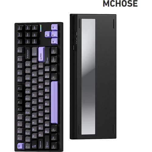 Kabellose Tastatur,Kabellose mechanische Tastatur,Blaue kabellose Tastatur,MCHOSE kabellose Tastatur,Kabellose Tastatur mit Hintergrundbeleuchtung,Kabellose BT Tastatur,Kabellose Tastatur für Laptop,Mechanische Tastatur