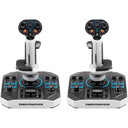 Thrustmaster Sol-R 2 HOSAS Space Sim Duo Schwarz, Weiß USB Flightstick Analog / Digital PC