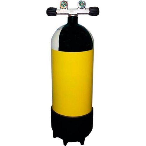 Metalsub 2 Outlets Line 15l 232 2025 Tauchflasche Gelb,Schwarz Gelb,Schwarz One Size