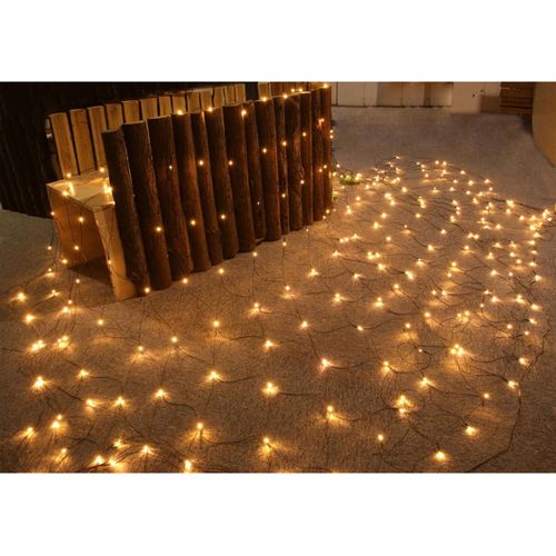 6x 288 LED Lichternetz 3,60x2,60 m Warmweiß IP44 | Outdoor Lichterkette für Weihnachten, Garten & Dekoration, Strombetrieben