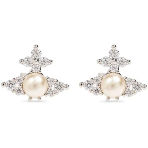 Vivienne Westwood Ohrringe - Vivienne Westwood Feodora Earrings White - Gr. unisize - in Weiß - für Damen