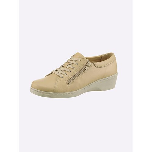 Schnürschuh CLASSIC, Damen, Gr. 36, beige, Glattleder, Schuhe
