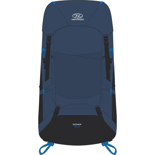 Highlander Rucksack Novar Rucksack Navy 50 + 5 Liter - Blau