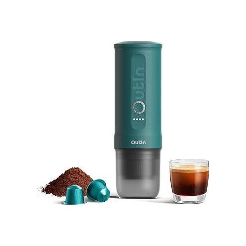 Nano tragbare elektrische Espressomaschine, Camping-Kaffeemaschine, selbstheizige USB-C-kompatible Boden- und NS-Kapsel
