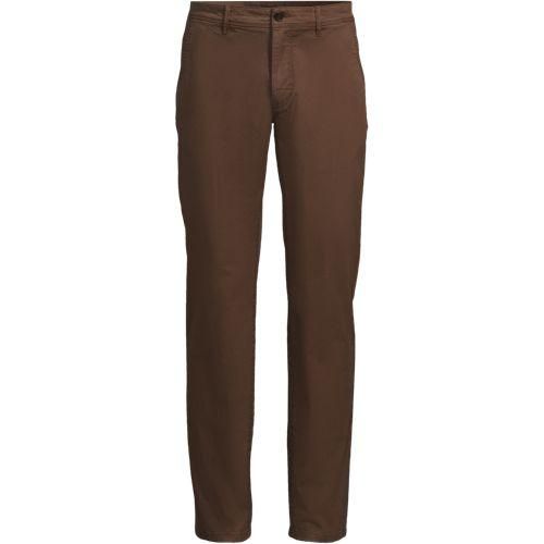 Chino-Hose, Slim Fit, Herren,  Braun, Baumwolle/Baumwoll-Mischung, by Lands' End