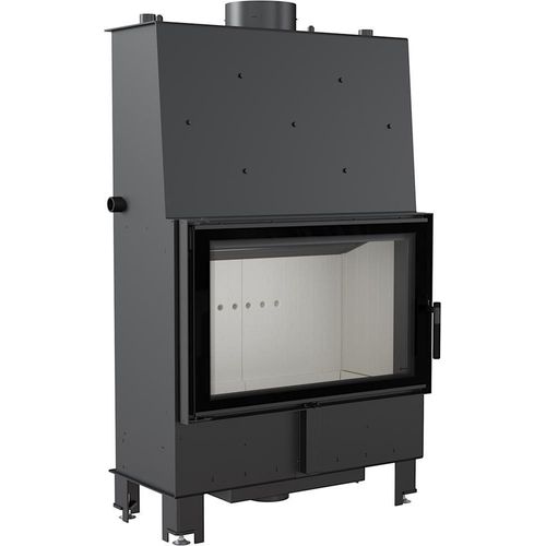 Kamin mit Wassermantel KRATKI LUCY 16kW Ø200 Set mit Türschließung