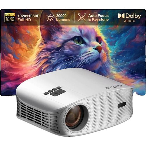 Projektor, 1080P Full HD, WiFi-Konnektivität, D8W