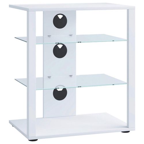 Mid.you Tv-Rack , Weiß , Holzwerkstoff , 60x70x41 cm , Kabeldurchlass , Wohnzimmer, TV Möbel, TV-Racks