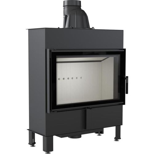 Kamineinsatz aus Stahl LUCY SLIM 10 kW Ø 160 Doppelverglassung