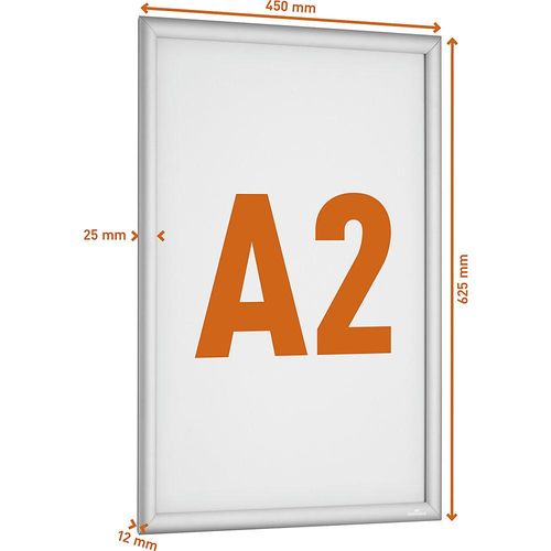 DURABLE Klapprahmen Aluminium, Format A2, silber Image