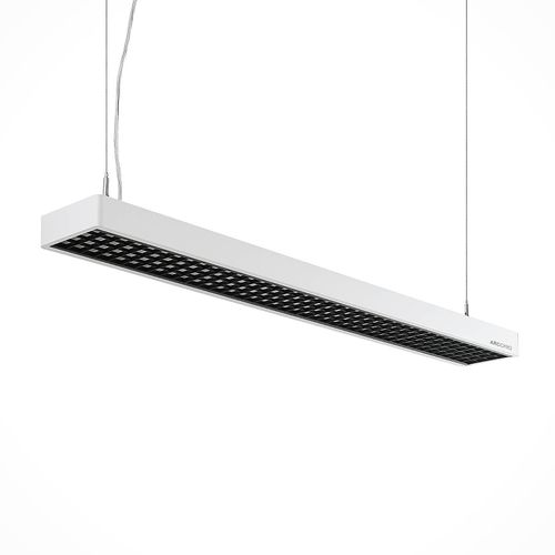 Arcchio LED-Bürohängelampe Susi, weiß, 120 cm, 4.000K, DALI