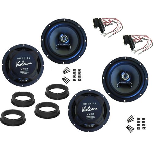 Hifonics Lautsprecher Set für VW T-Roc Bj 17-22 Tür Vorne hinten 360 Watt